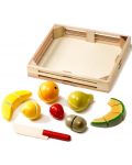 Set de joaca Melissa & Doug - Fructe din lemn de taiat - 2t