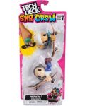 Set de joc Tech Deck SK8 Crew - Skateboard pentru degete cu figurine, gri/alb - 1t