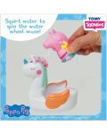 Jucărie de baie Tomy Toomies - Peppa Pig cu barcă cu unicorn - 3t