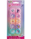 Set de jucării Grafix - Ștampile Unicorn, 10 bucăți - 1t