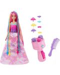 Set de joc Barbie Dreamtopia - Păpușa pentru coafat cu accesorii - 2t