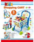 Set joc Raya Toys - Cărucior de cumpărături, albastru - 2t