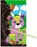 Set de joacă Galt - desenează cu scratch, animale - 4t