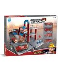 Felyx Toys - Garaj de parcare cu lift și camioane de pompieri - 2t