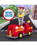 Set de joacă Just Play Disney Junior - Camionul de pompieri al lui Mickey Mouse, cu figurine - 7t