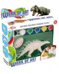 Set de joaca  Ntoys - Planse de colorat Dinozaur, Stegosaurus, Sortiment - 1t