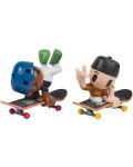 Set de joc Tech Deck SK8 Crew - Skateboard pentru degete cu figurine, albastru/negru - 2t