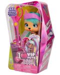 Set de joaca  IMC Toys Vip Pets - Cățeluș la modă cu păr lung pentru coafuri cu accesorii, Alexia - 2t