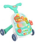 Jucărie de mers pe jos 2 în 1 Moni Toys - Basket, Blue - 1t