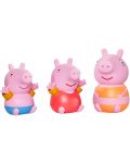Jucărie de baie Tomy Toomies - Peppa Pig, George și mama - 1t