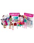 Set joc  Barbie - Transforming Ambulance, Clinica, 20 accesorii - 3t