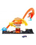 Set joc  Hot Wheels City - Șarpe în pizzerie, cu un cărucior - 2t