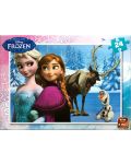 Puzzle King de 24 piese - Regatul de gheata, Anna, Elsa, Sven si Olaf - 1t