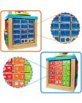 Jucărie interactivă Acool Toy - Cub educațional muzical din lemn - 3t