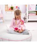 Bayer First Words Păpușă interactivă pentru bebeluși - Rochie roz cu șoricel, 38 cm - 4t