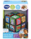 Jucărie interactivă Vtech -Învârte și învață, Animal Cube - 1t