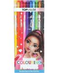 Creioane colorate ștersabile Depesche TopModel - 10 culori - 1t