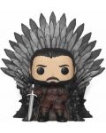 Figurina Funko Pop! Deluxe: Game of Thrones - Jon Snow Sitting on Throne, #72 - 1t