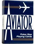 Cărți de joc Aviator - Poker Standard index albastru/roșu pe spate - 2t