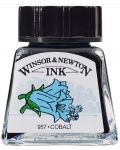 Cerneală de caligrafie Winsor & Newton - Albastru cobalt, 14 ml - 1t