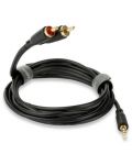 Cablu QED - Connect, 3,5 mm/Phono, 0,75 m, negru - 1t