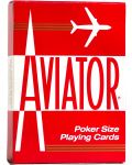 Cărți de joc Aviator - Poker Standard index albastru/roșu pe spate - 1t