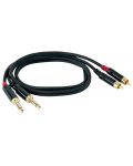 Cablu Master Audio - RCA630/1, 2x RCA/2х 6.3mm, 1m, negru - 1t