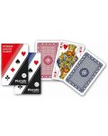 carti pentru joc  Piatnik - poker, bridge, canasta 1198, culoare albastru - 1t