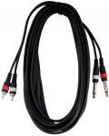 Cablu Cascha - HH 2096, RCA/6.3mm, 6m, negru - 2t