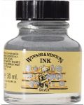 Cerneală de caligrafie Winsor & Newton - Argintiu, 30 ml - 1t