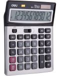 Calculator Deli Core - E1654, 12 dgt, panou metalic - 2t