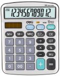 Calculator Deli Core - EM19810, 12 dgt, cu panou metalic - 1t