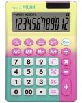 Calculator Milan Sunset - 12 cifre, asortiment - 1t