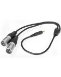 Cablu Saramonic - SR-UM10-CC1, 3,5 mm TRS-M/Dual XLR-M, negru - 1t