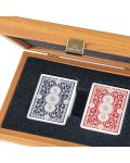 Carti de joc Manopoulos - In cutie din lemn, nuc deschis - 3t