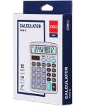 Calculator Deli Core - EM19810, 12 dgt, cu panou metalic - 3t