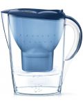 Cană de filtrare apă BRITA - Marella Cool Memo, 2,4 l, albastră - 1t