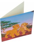 Craft Buddy Diamond Tapestry Card - Simba și Nala - 2t