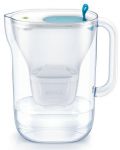 Cană de filtrare apă BRITA - Style Cool LED, 2,4 l, albastră - 2t