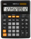 Calculator Deli Core - EM888, 12 dgt, negru - 1t