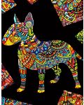Tablou de colorat ColorVelvet - Bull Terrier, 29,7 x 21 cm - 1t