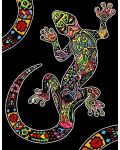 Tablou de colorat ColorVelvet - Salamandră, 47 x 35 cm - 1t
