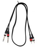 Cablu Cascha - HH 2094, RCA/6.3mm, 1m, negru - 2t