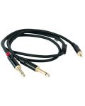 Cablu Master Audio - RCA381, 2x 6.3 mm/3.5 mm, 1m, negru - 1t
