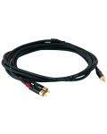 Cablu Master Audio - RCA351/3, 2x RCA/3.5mm, 3m, negru - 1t