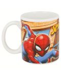 Cana ceramica Uwear - Spiderman Streets, 325 ml - 3t