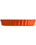 Formă ceramică pentru prăjituri Emile Henry - 2.8 L, 32 cm, portocaliu - 3t