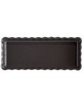 Recipient ceramic pentru tarte Emile Henry - 1,3 L, 36,5 x 15 x 5 cm, negru - 2t