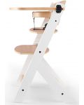 Scaun de masa pentru copii KinderKraft - ENOCK de lemn/picioare albe - 3t