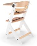 Scaun de masa pentru copii KinderKraft - ENOCK de lemn/picioare albe - 4t
